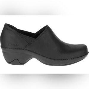 MERRELL Emma Black Slip on Leather Mules